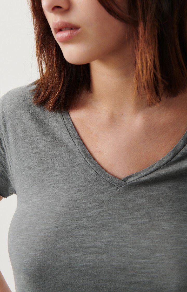 American Vintage T-shirt Femme Jacksonville - METAL VINTAGE 15 Manches Courtes Gris - E25