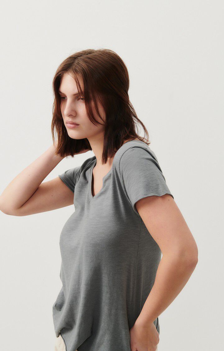 american vintage T-shirt femme Jacksonville - METAL VINTAGE 15 Manches courtes Gris - E25