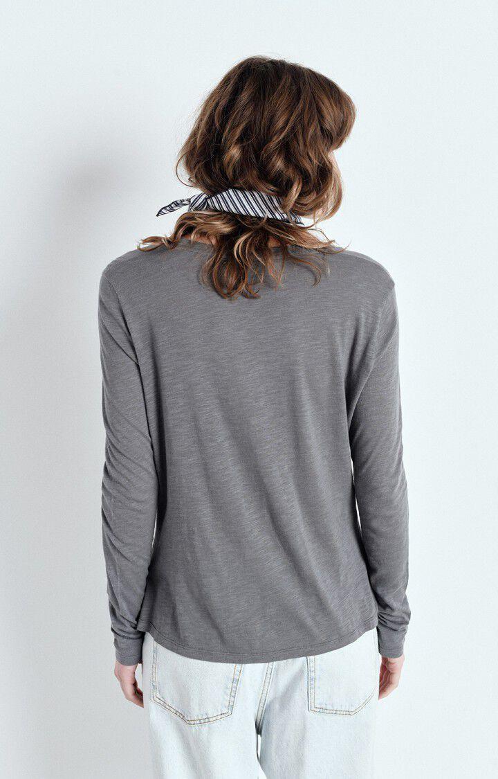 American Vintage T-shirt Femme Jacksonville - METAL VINTAGE 65 Manches Longues Gris - E25