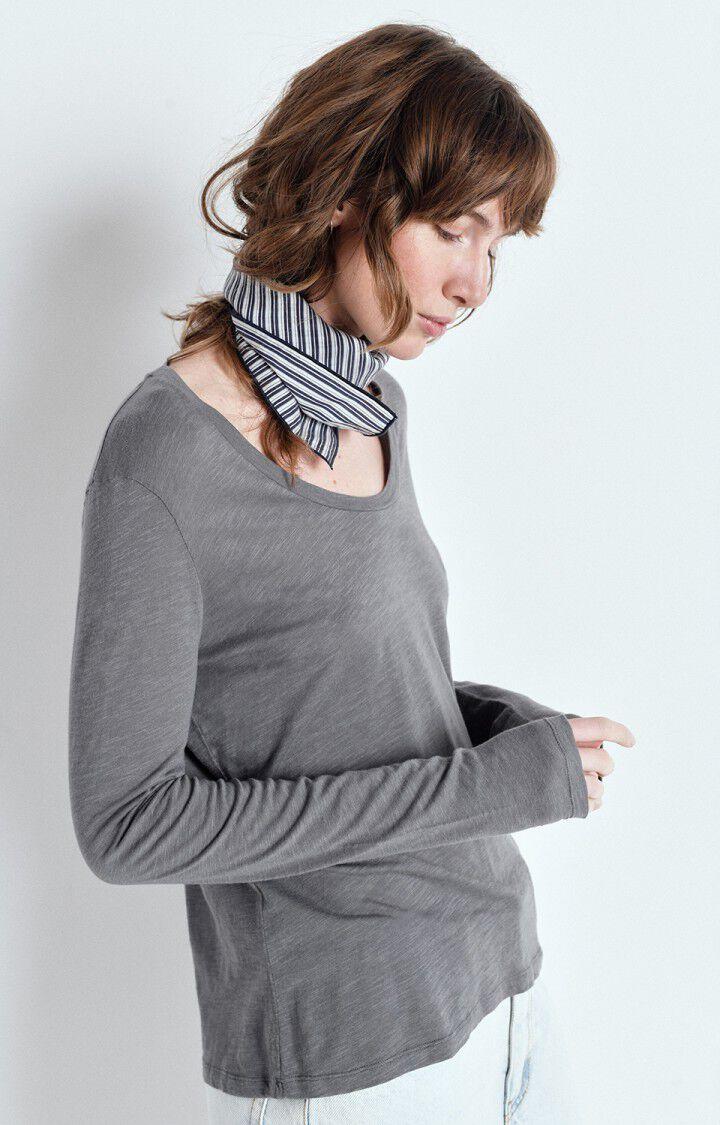 american vintage T-shirt femme Jacksonville - METAL VINTAGE 65 Manches longues Gris - E25