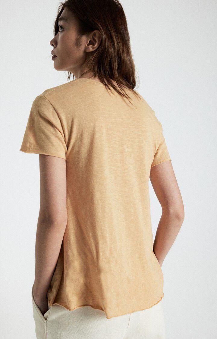 American Vintage T-shirt Femme Jacksonville - NOISETTINE VINTAGE 15 Manches Courtes Marron - E25
