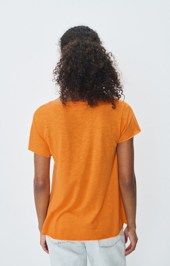 American Vintage T-shirt Femme Jacksonville - ORANGEADE VINTAGE 15 Manches Courtes Orange - E25