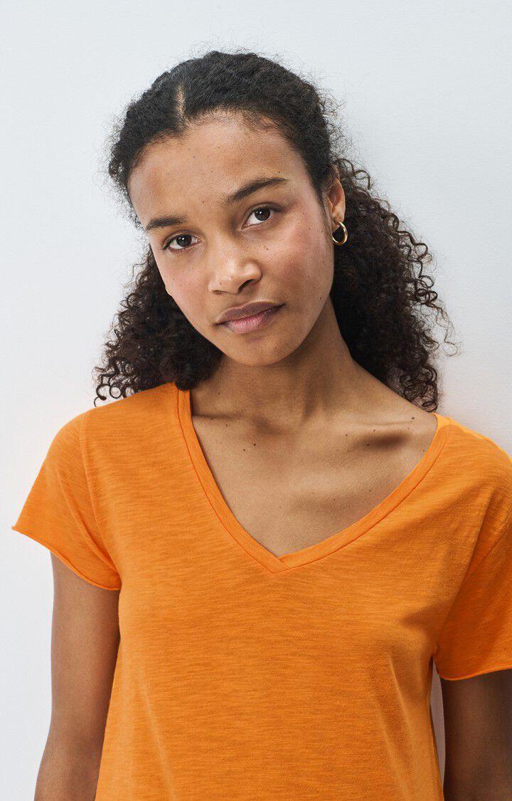 American Vintage T-shirt Femme Jacksonville - ORANGEADE VINTAGE 15 Manches Courtes Orange - E25