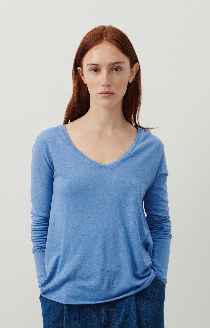 american vintage T-shirt femme Jacksonville - PACIFIQUE VINTAGE 48 Manches longues Bleu - E24