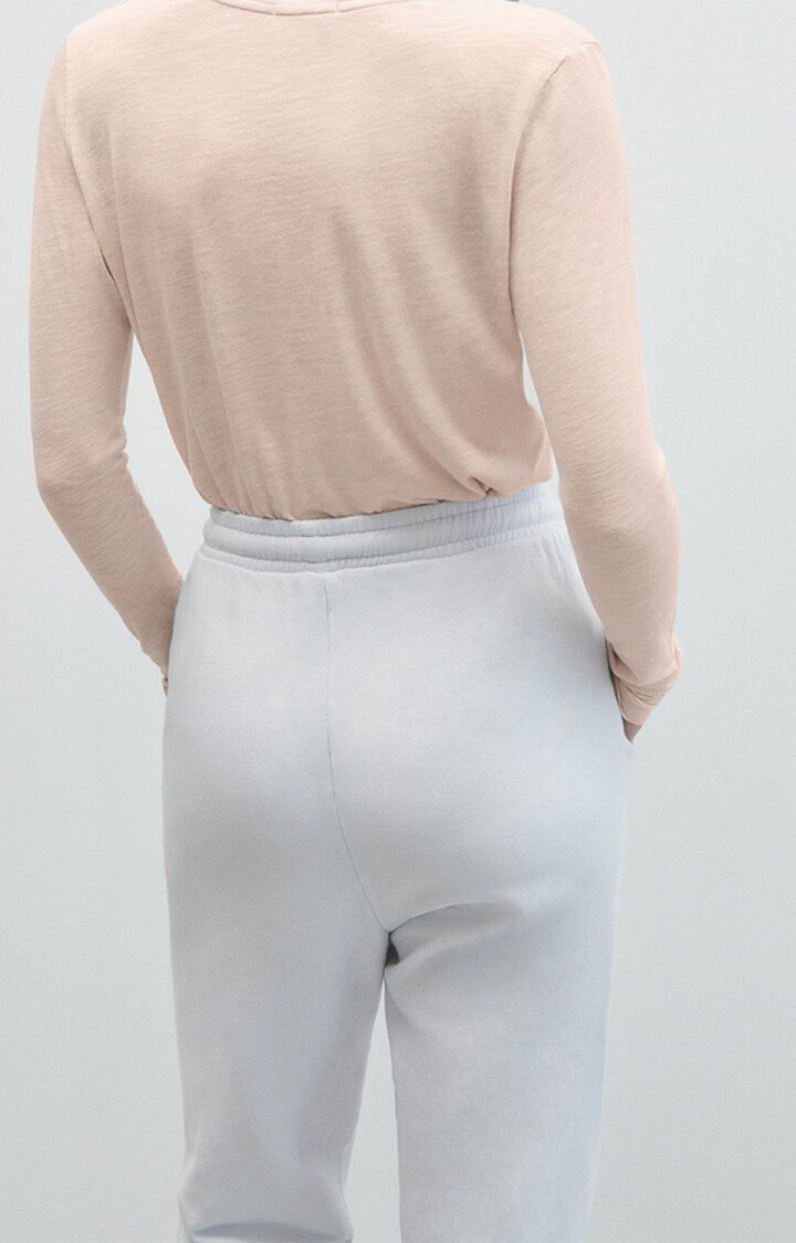 American Vintage T-shirt Femme Jacksonville - PERLE VINTAGE 65 Manches Longues Beige - E23