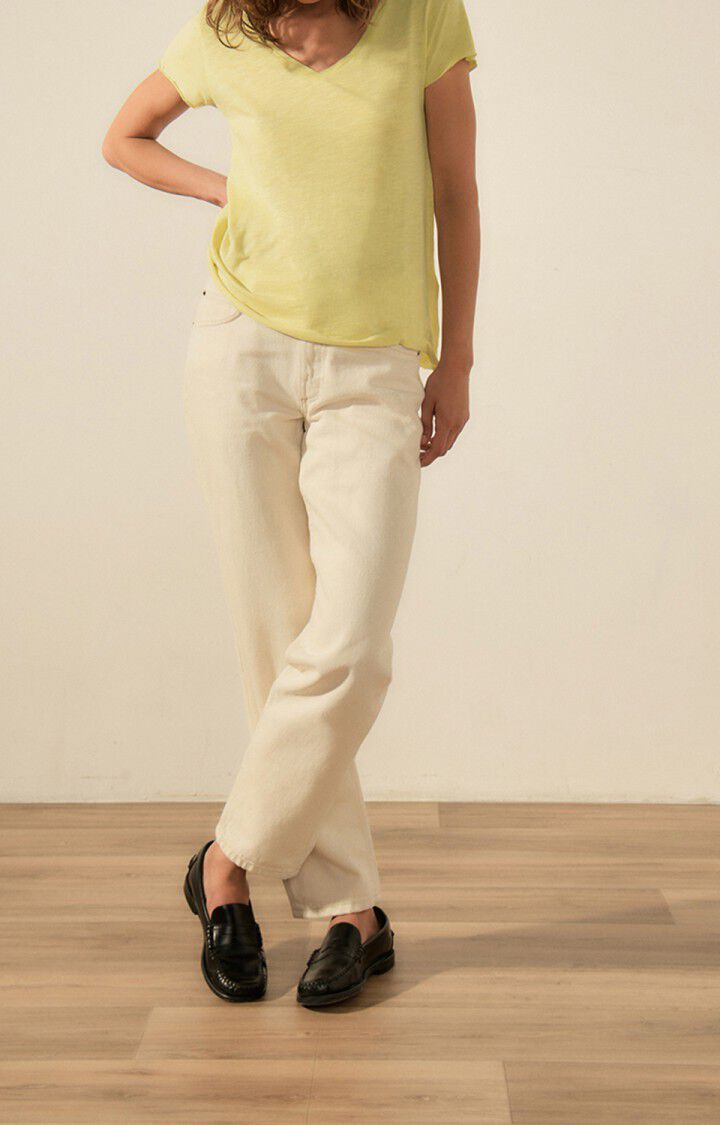 American Vintage T-shirt Femme Jacksonville - PISTACHIO VINTAGE 15 Manches Courtes Vert - E23