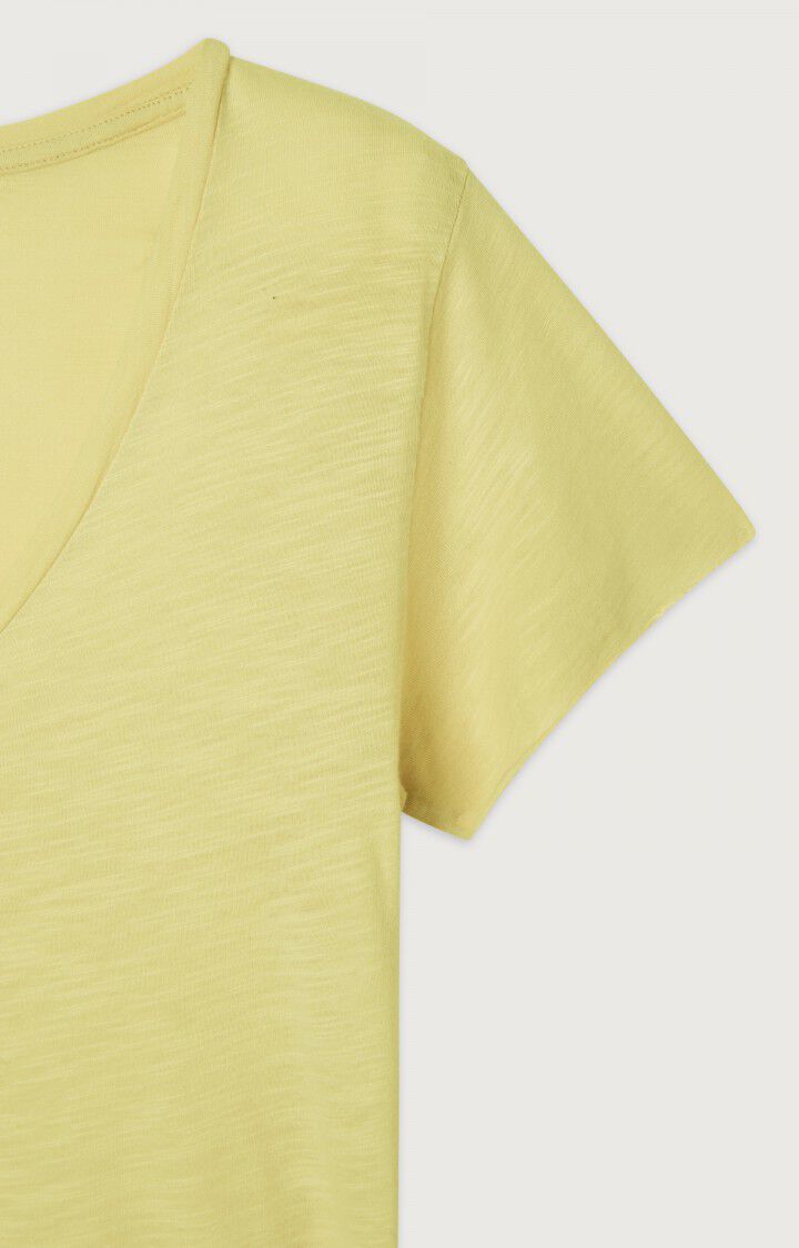 American Vintage T-shirt Femme Jacksonville - PISTACHIO VINTAGE 15 Manches Courtes Jaune - E23B