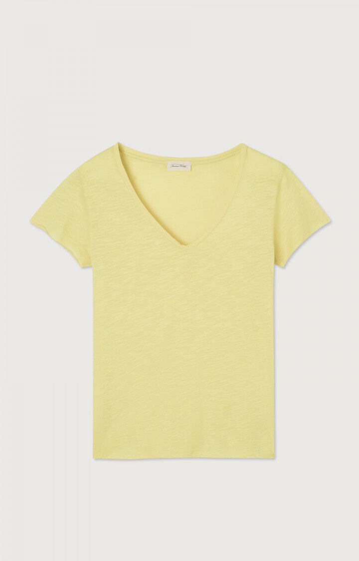 american vintage T-shirt femme Jacksonville - PISTACHIO VINTAGE 15 Manches courtes Jaune - E23B