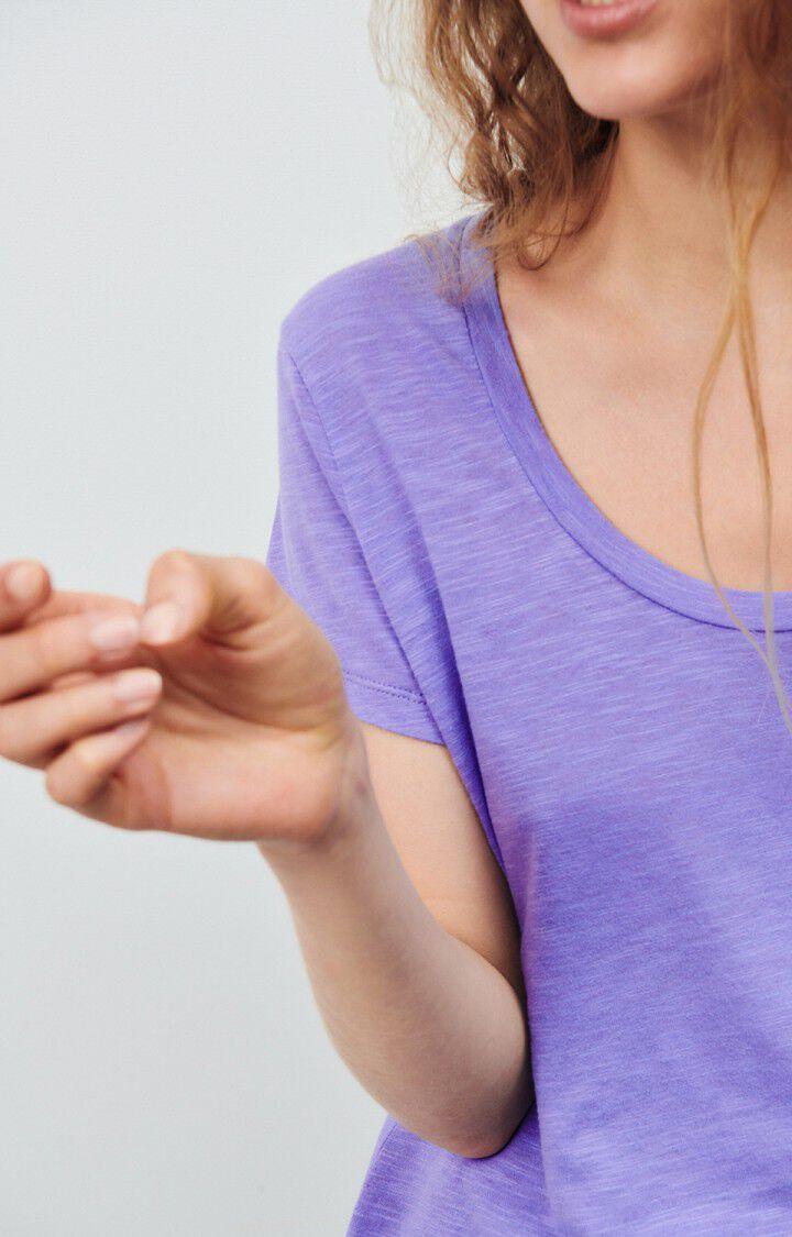 American Vintage T-shirt Femme Jacksonville - PROVENCE VINTAGE 15 Manches Courtes Violet - H24