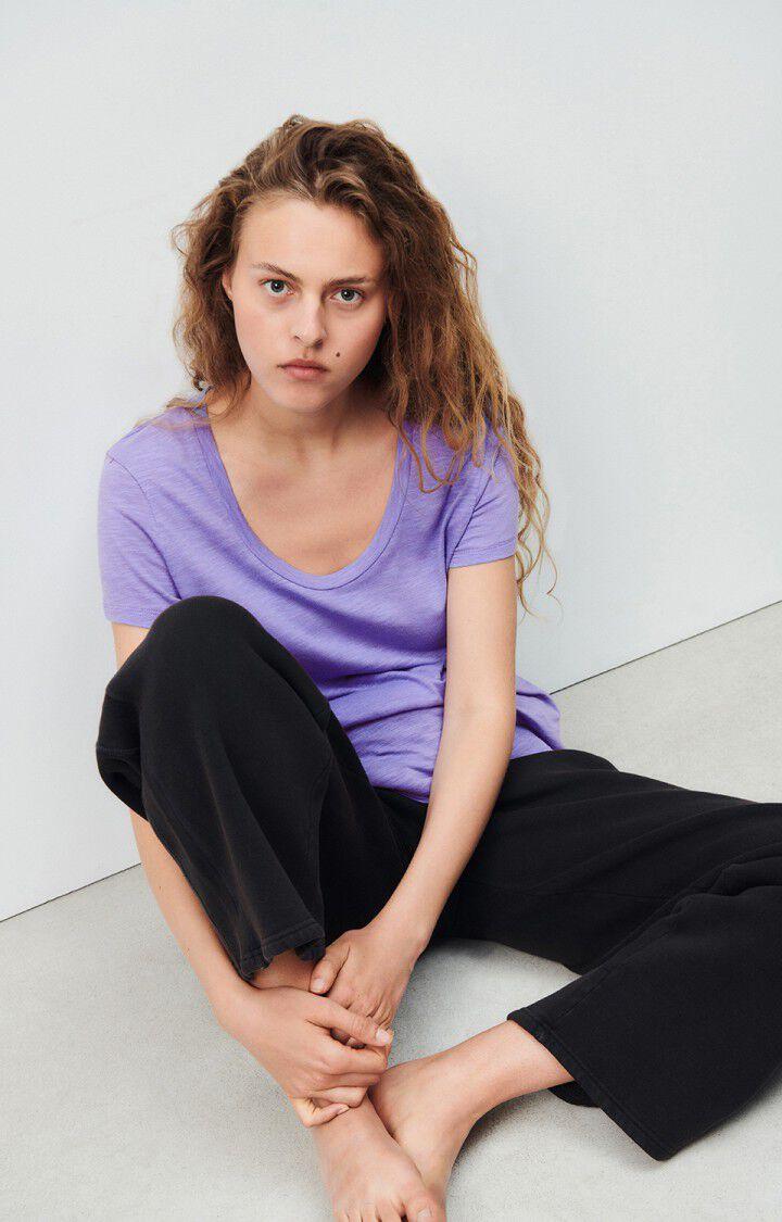 American Vintage T-shirt Femme Jacksonville - PROVENCE VINTAGE 15 Manches Courtes Violet - H24