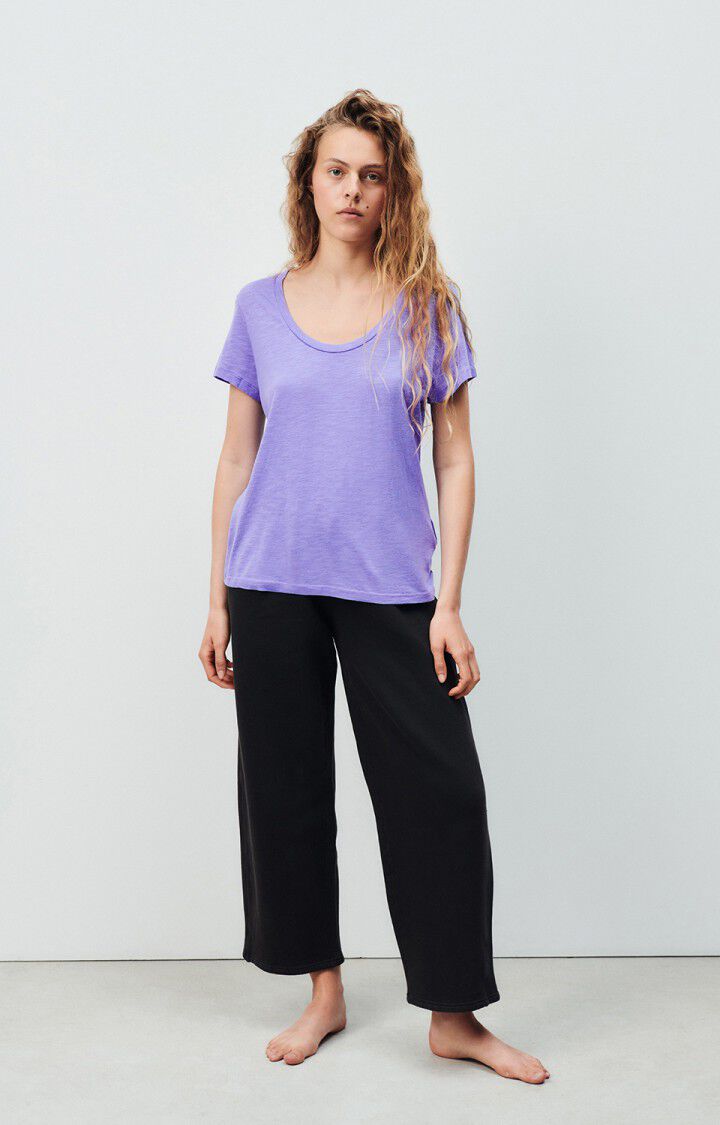 american vintage T-shirt femme Jacksonville - PROVENCE VINTAGE 15 Manches courtes Violet - H24