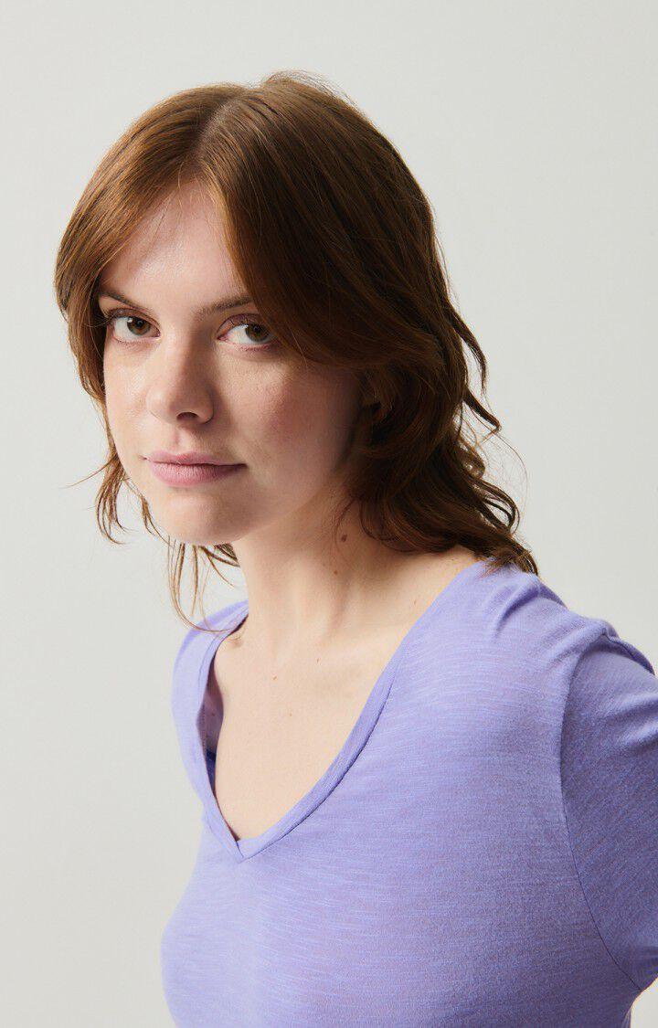 American Vintage T-shirt Femme Jacksonville - PROVENCE VINTAGE 48 Manches Longues Violet - H24