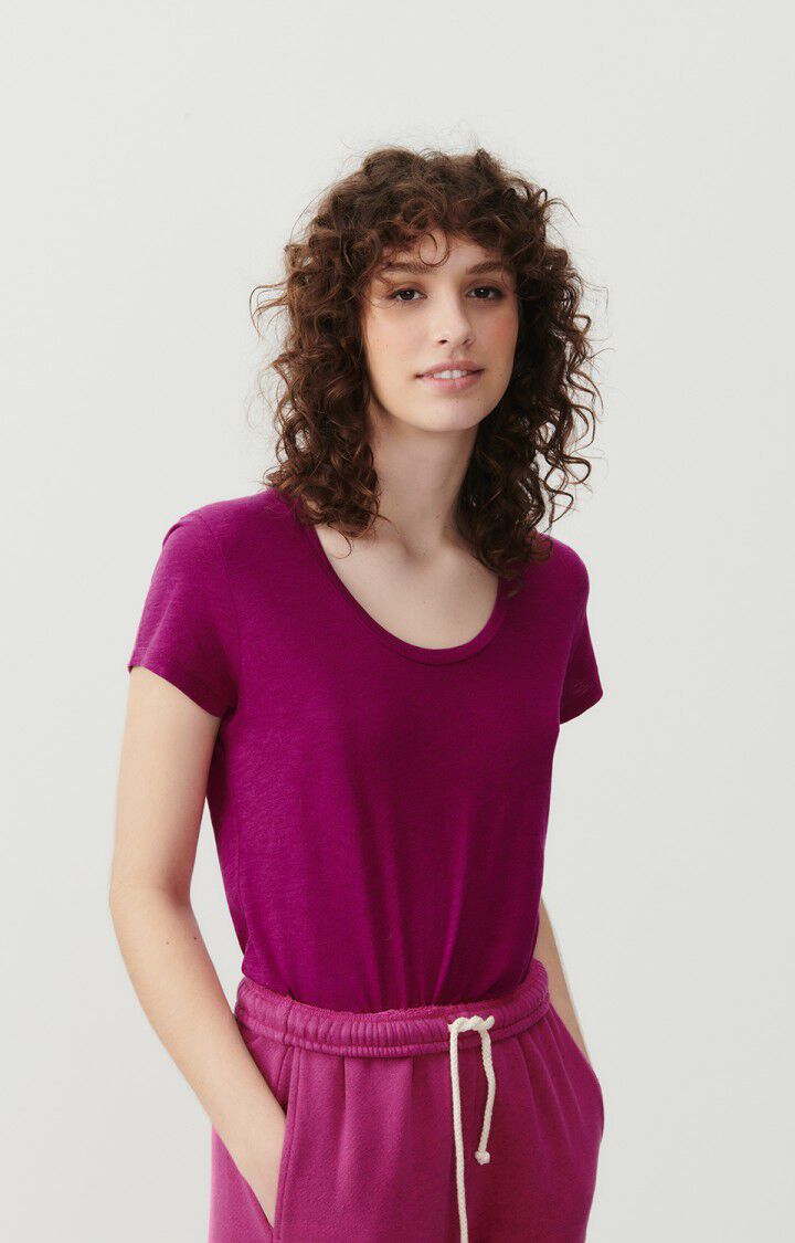american vintage T-shirt femme Jacksonville - RAISIN VINTAGE 15 Manches courtes Violet - E24