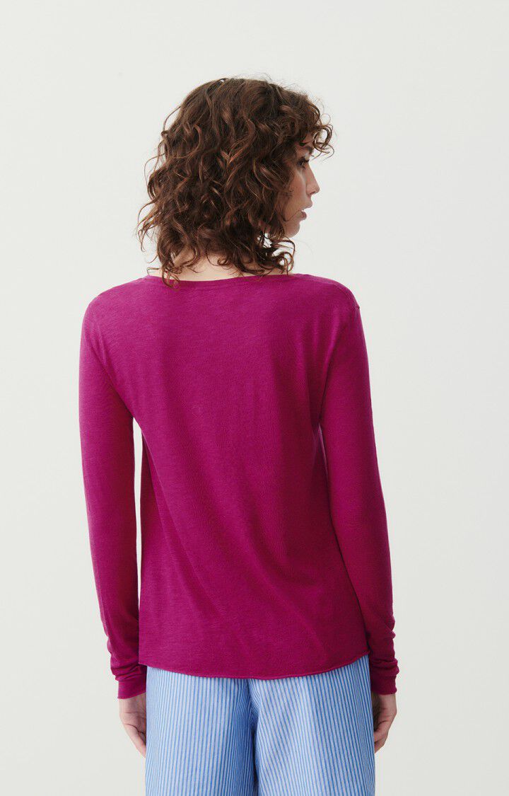 American Vintage T-shirt Femme Jacksonville - RAISIN VINTAGE 48 Manches Longues Violet - E24