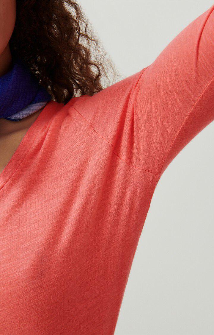 American Vintage T-shirt Femme Jacksonville - ROSE VINTAGE 65 Manches Longues Rose - E24