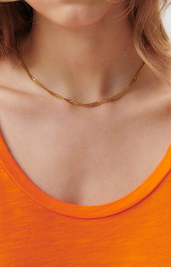 American Vintage T-shirt Femme Jacksonville - VITAMINES VINTAGE 65 Manches Longues Orange - E23