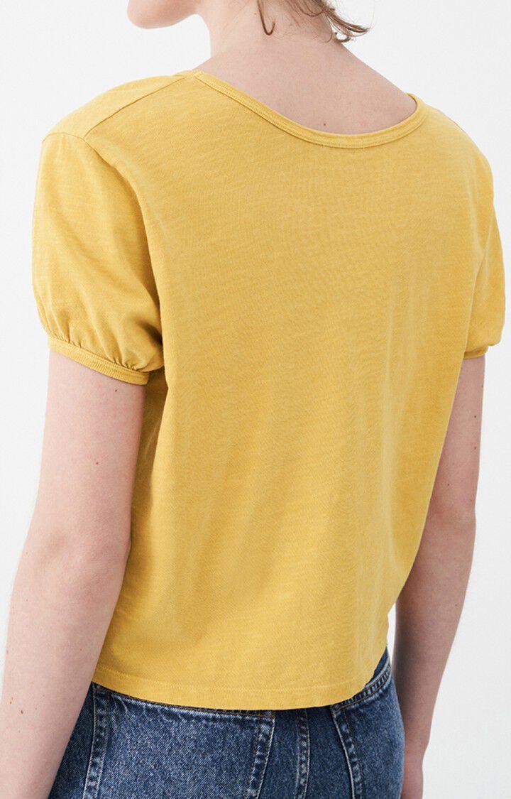 American Vintage T-shirt Femme Lamy - CUMIN VINTAGE Manches Courtes Jaune - E22