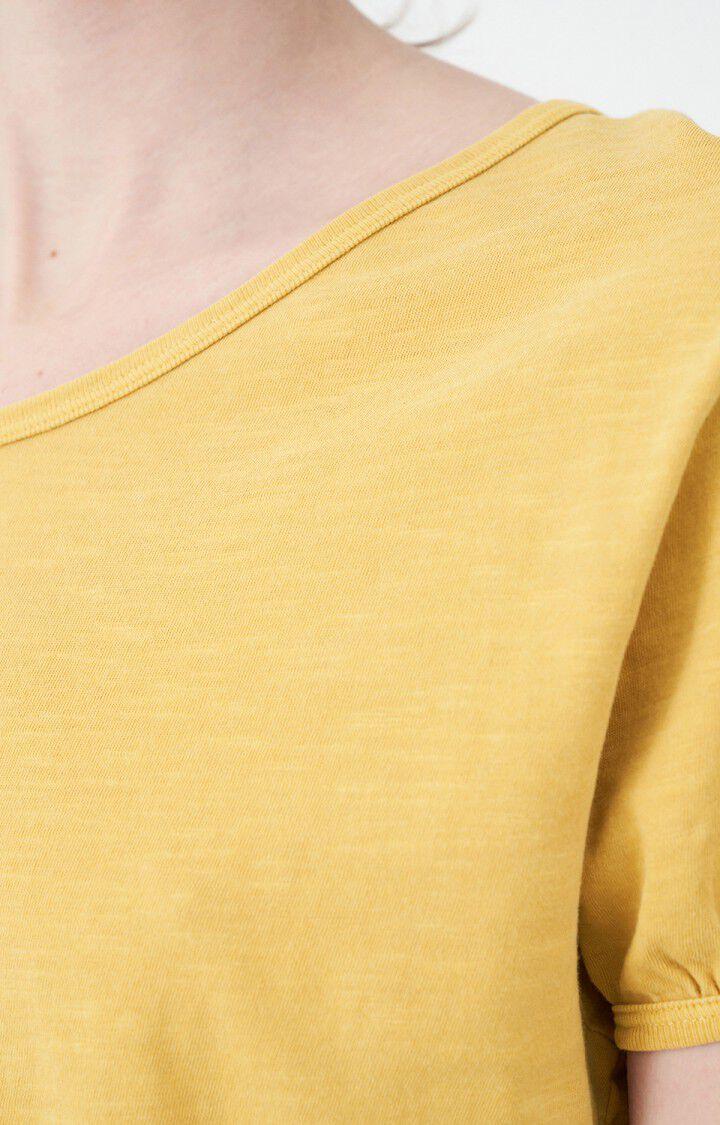 American Vintage T-shirt Femme Lamy - CUMIN VINTAGE Manches Courtes Jaune - E22