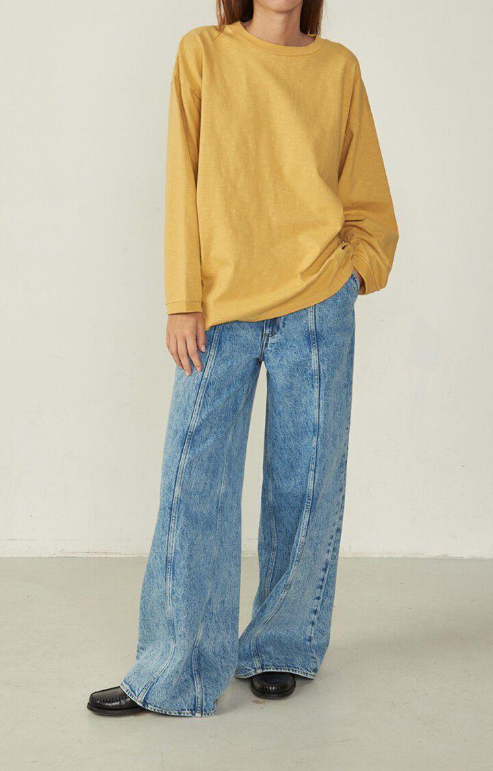 American Vintage T-shirt Femme Laweville - ORGE VINTAGE Jaune - H22