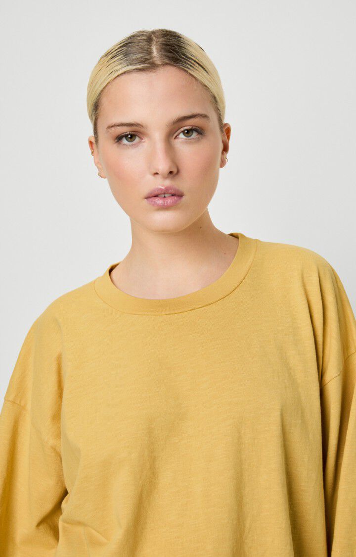 American Vintage T-shirt Femme Laweville - ORGE VINTAGE Jaune - H22