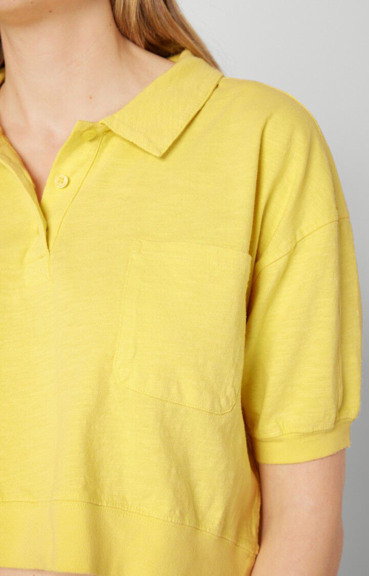 American Vintage T-shirt Femme Laweville - PISSENLIT VINTAGE 19 Manches Courtes Jaune - E23