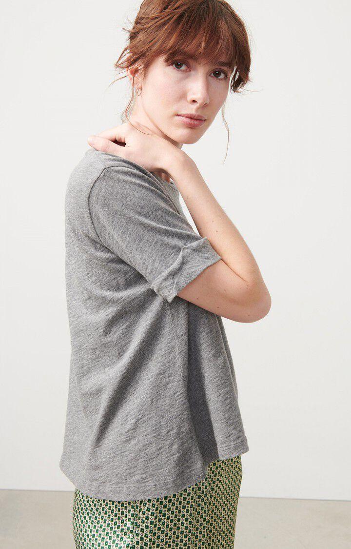 american vintage T-shirt femme Lirk - ANTHRACITE CHINE 18 Manches courtes Gris - E24