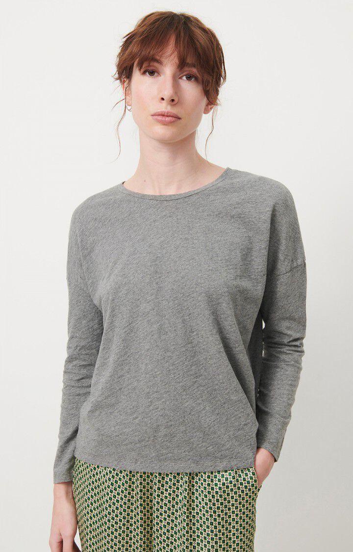 american vintage T-shirt femme Lirk - ANTHRACITE CHINE 44 Manches longues Gris - E24