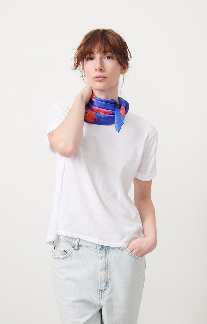 american vintage T-shirt femme Lirk - BLANC 18 Manches courtes Blanc - E24