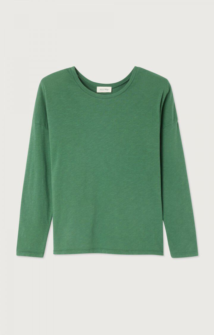 american vintage T-shirt femme Lirk - VERDURE Manches longues Vert - H23