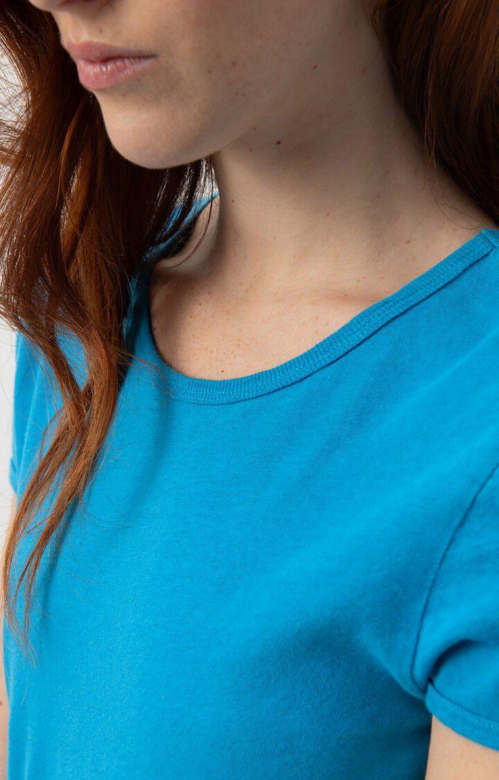 American Vintage T-shirt Femme Lopintale - COMETE 14 Manches Courtes Bleu - E24