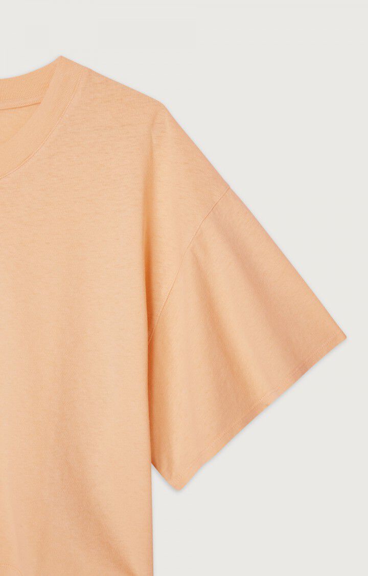 American Vintage T-shirt Femme Lopintale - NUDE VINTAGE 19 Manches Courtes Beige - E24B