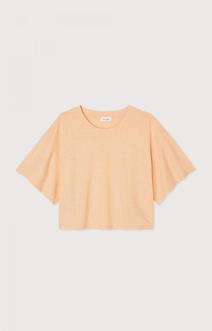 american vintage T-shirt femme Lopintale - NUDE VINTAGE 19 Manches courtes Beige - E24B