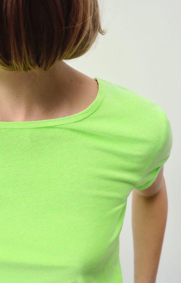 American Vintage T-shirt Femme Lopintale - POMME FLUO 14 Manches Courtes Vert - E24