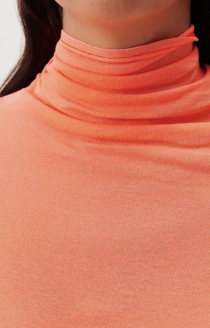 American Vintage T-shirt Femme Massachusetts - ORANGE FLUO 75 Manches Longues Orange - H23