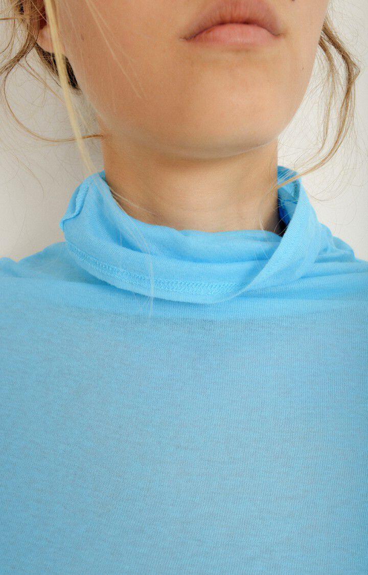 American Vintage T-shirt Femme Massachusetts - SPLASH VINTAGE 75 Manches Longues Bleu - H22