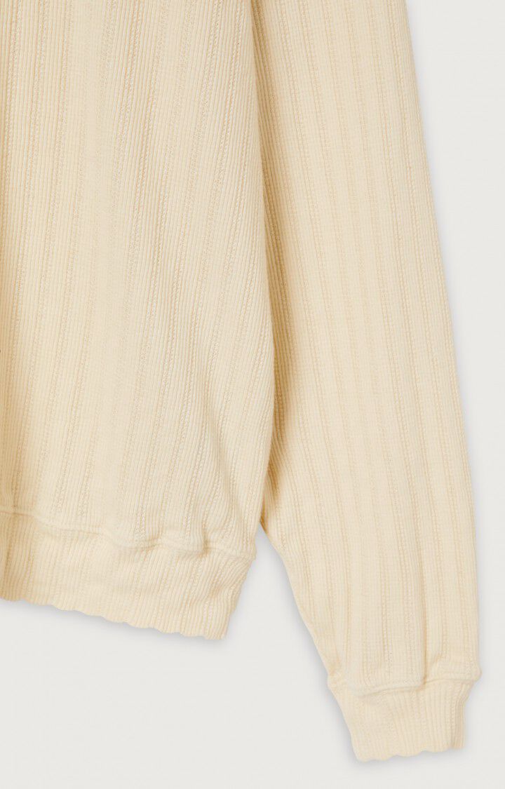 American Vintage T-shirt Femme Niwiz - ECRU 55 Manches Longues Beige - H22B