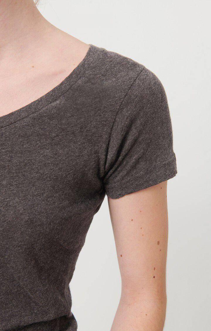 American Vintage T-shirt Femme Nouveau Mexique - ANTHRACITE CHINE 14 Manches Courtes Gris - E24