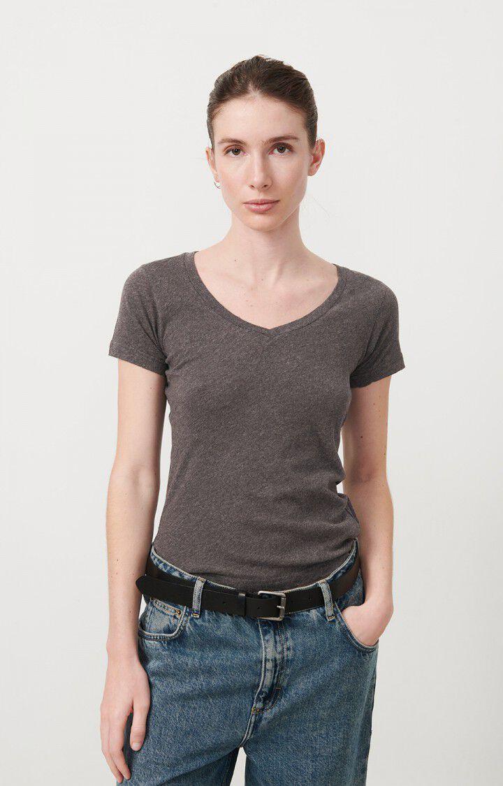 american vintage T-shirt femme Nouveau Mexique - ANTHRACITE CHINE 14 Manches courtes Gris - E24