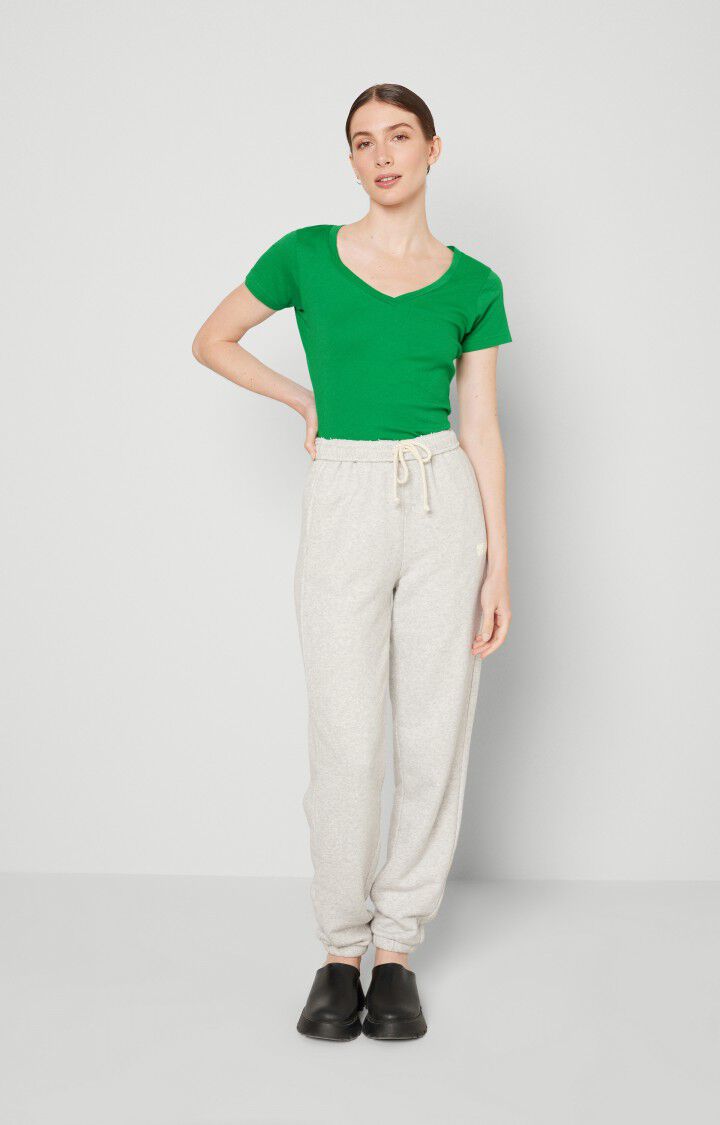 American Vintage T-shirt Femme Nouveau Mexique - CRESSON Manches Courtes Vert - E22