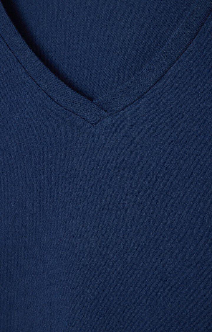 American Vintage T-shirt Femme Nouveau Mexique - OUTREMER Manches Longues Bleu - H23