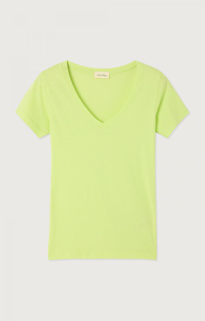 american vintage T-shirt femme Nouveau Mexique - POMME Manches courtes Jaune - H23