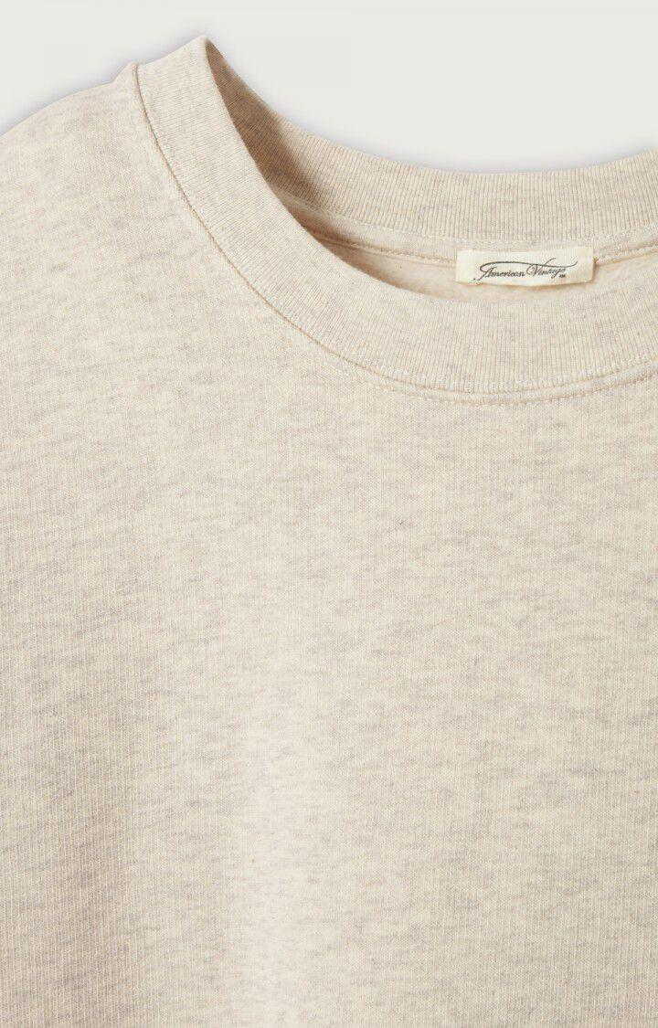 American Vintage T-shirt Femme Pieburg - POLAIRE CHINE 21 Manches Courtes Gris - H22