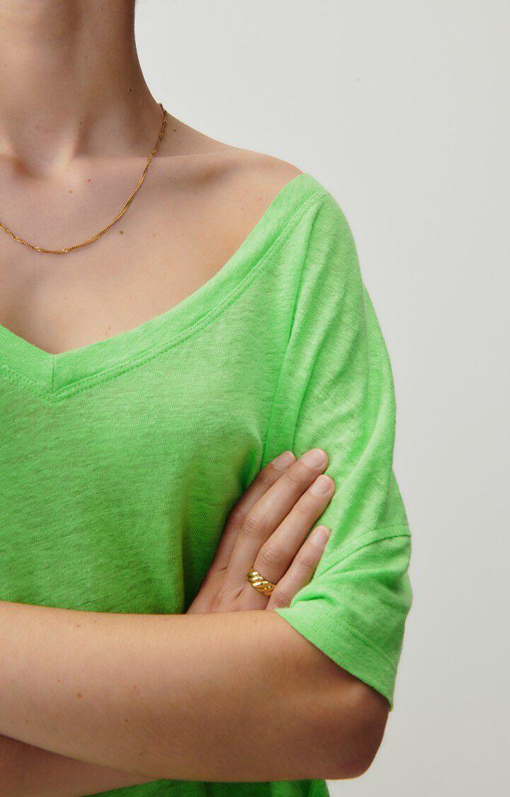American Vintage T-shirt Femme Pobsbury - ABSINTHE 10 Manches Courtes Vert - E23