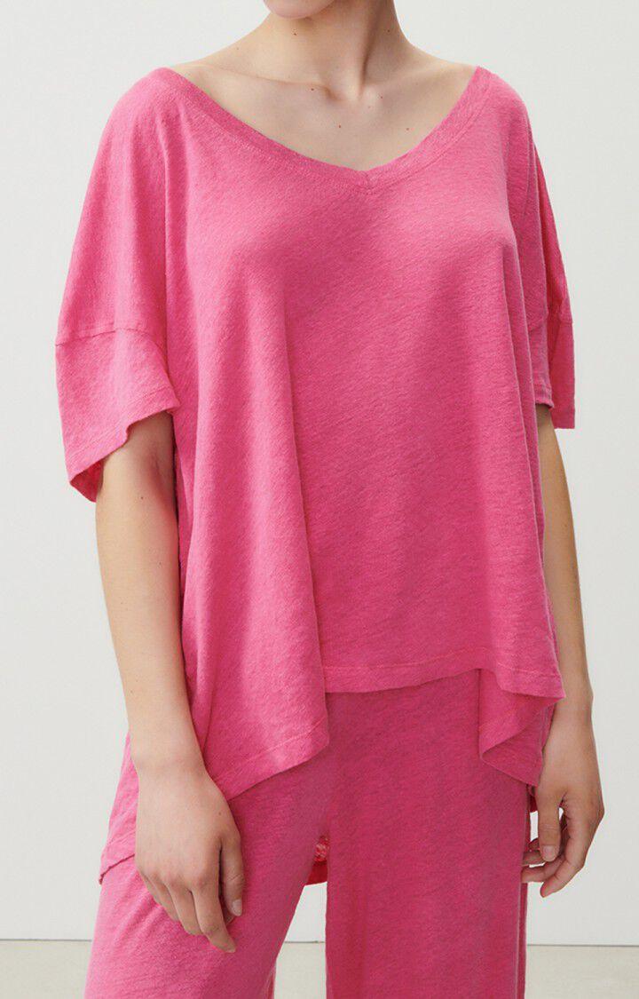 american vintage T-shirt femme Pobsbury - MAGENTA 10 Manches courtes Rose - E23