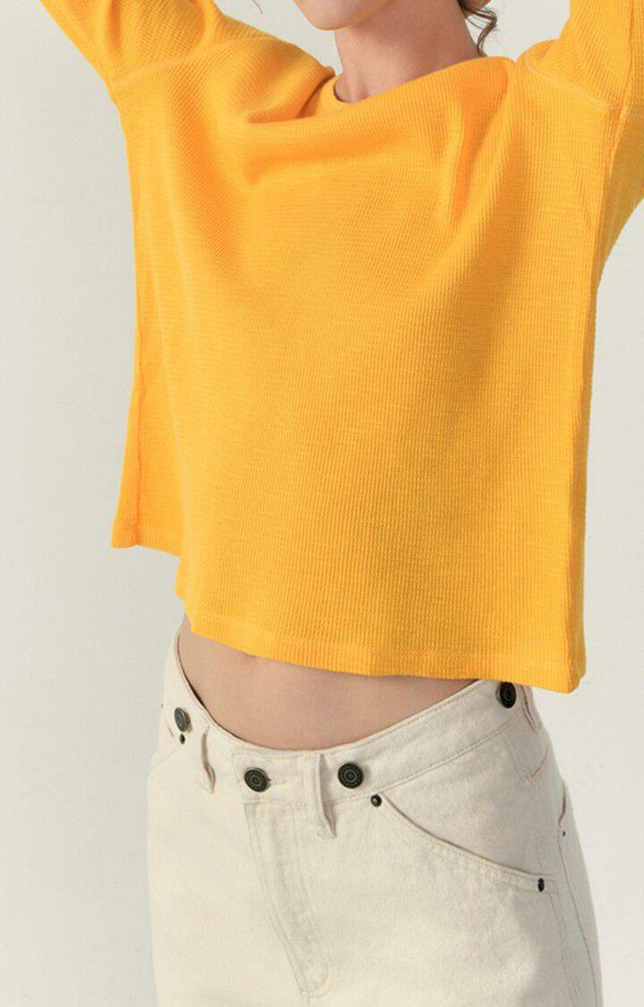 american vintage T-shirt femme Pumbo - MANGUE Manches longues Orange - H22