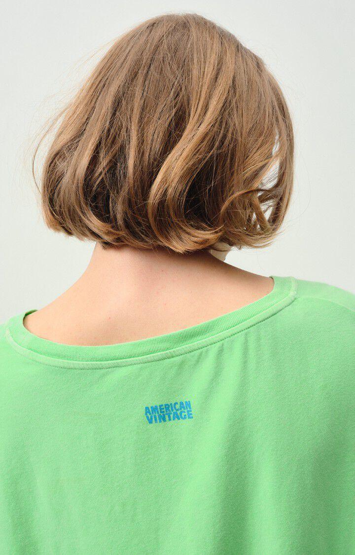 American Vintage T-shirt Femme Pymaz - ABSINTHE FLUO 17 Manches Courtes Vert - E24