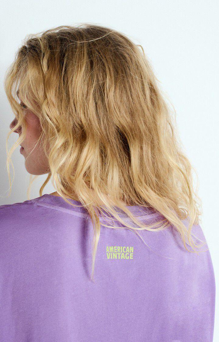 American Vintage T-shirt Femme Pymaz - MAUVE VINTAGE 17 Manches Courtes Violet - E25