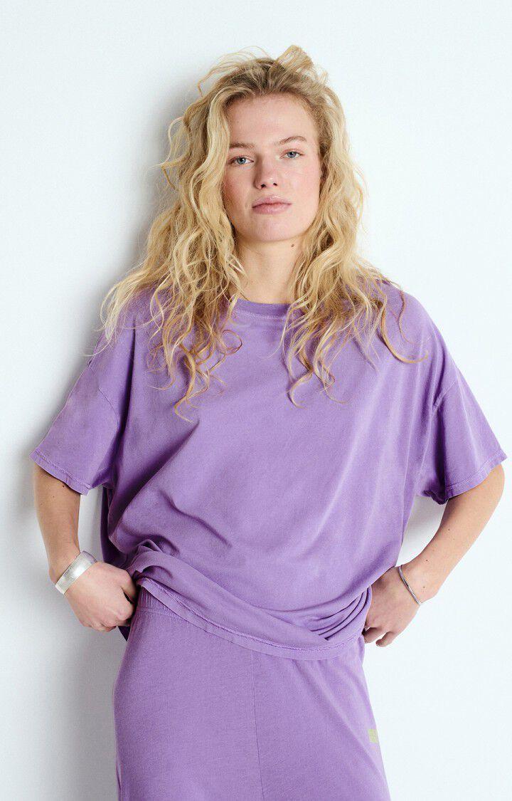 american vintage T-shirt femme Pymaz - MAUVE VINTAGE 17 Manches courtes Violet - E25