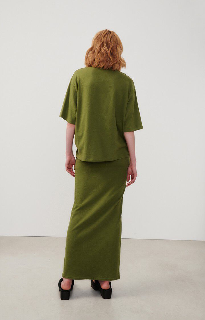 American Vintage T-shirt Femme Rakabay - ARMY 25 Manches Courtes Vert - E24