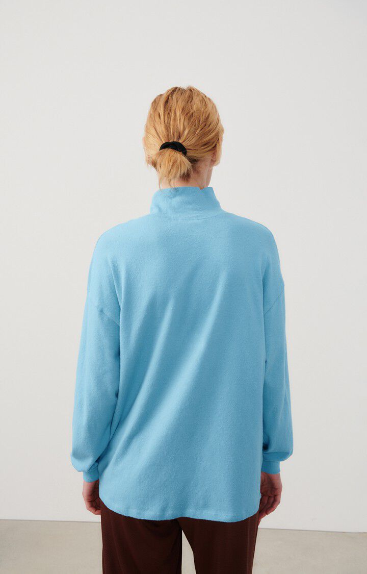 American Vintage T-shirt Femme Rakabay - BLEU CIEL 50 Manches Longues Bleu - E24